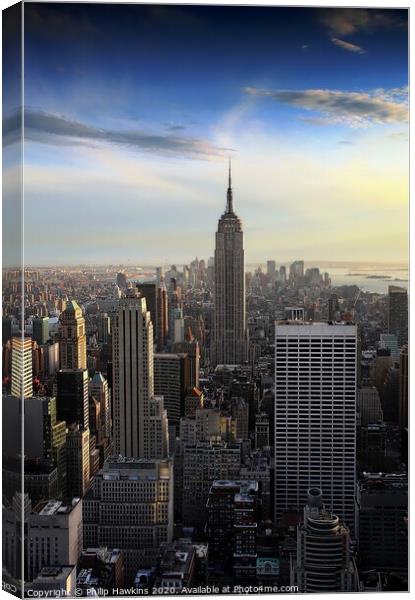Empire State Building Canvas Print by Philip Hawkins