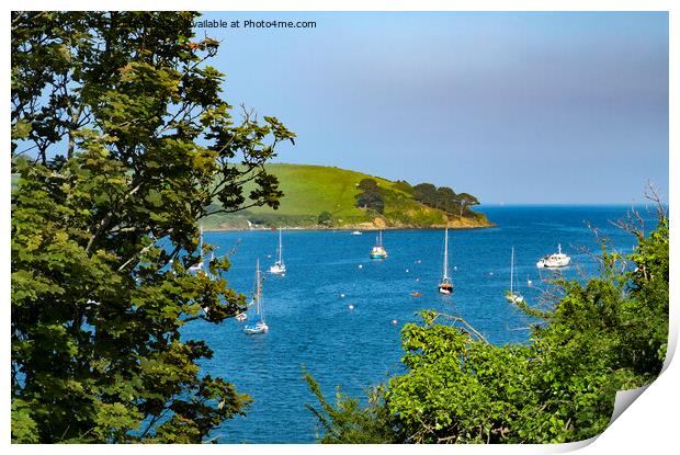 The mouth of the helford river in cornwall Print by Kevin Britland