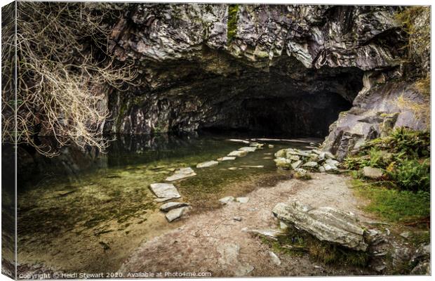 Rydal Cave Ambleside Canvas Print by Heidi Stewart