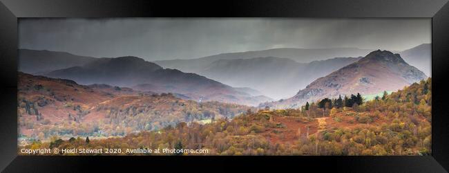 Lake District Views Framed Print by Heidi Stewart