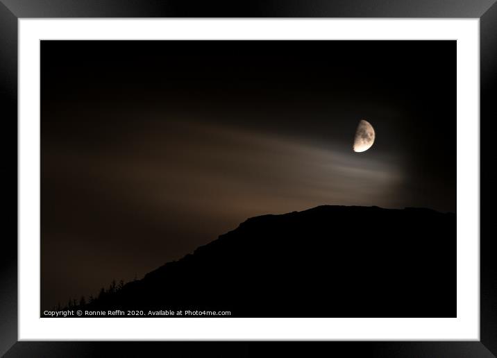 Half-Moon On Whistlefield Hill Framed Mounted Print by Ronnie Reffin