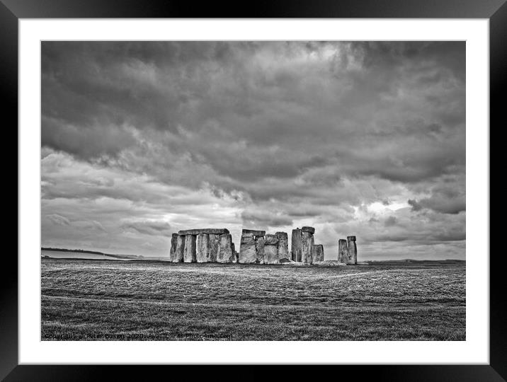 Stonehenge, Wiltshire, UK. Framed Mounted Print by Peter Bolton