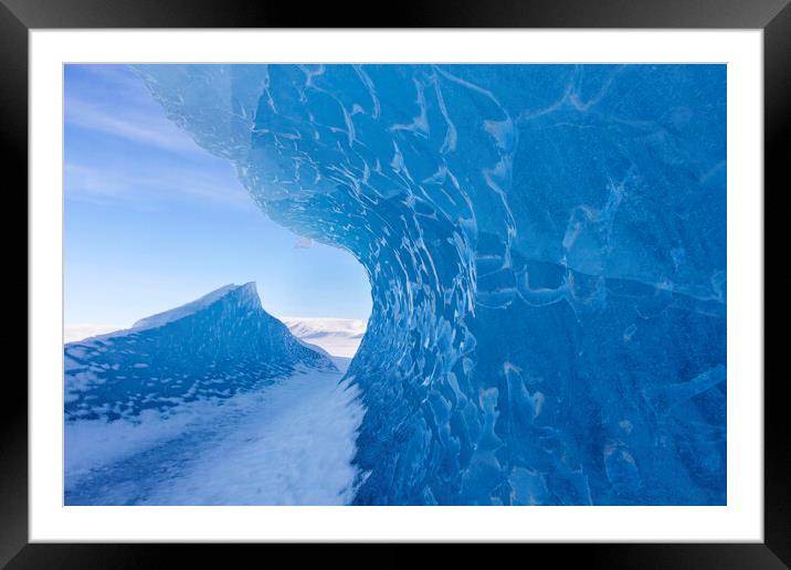 Fjallsárlón Glacier Lagoon in Iceland Framed Mounted Print by Arterra 
