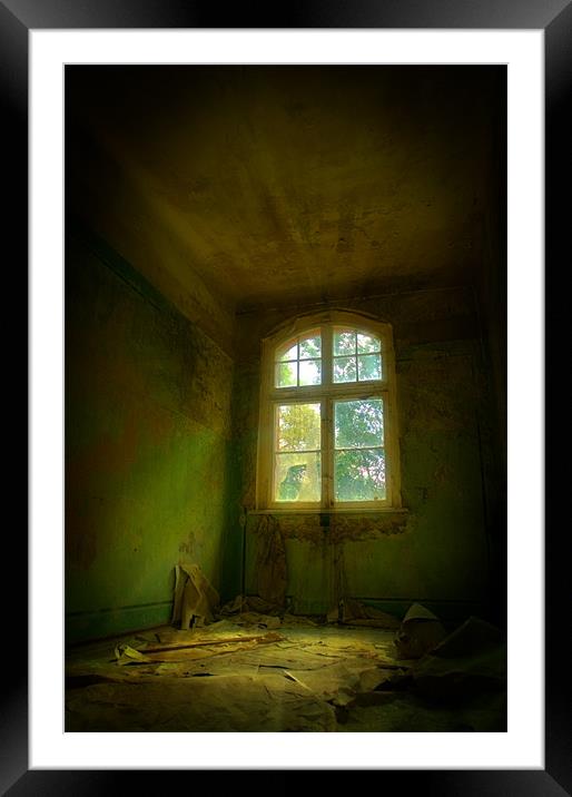 Hospital window Framed Mounted Print by Nathan Wright