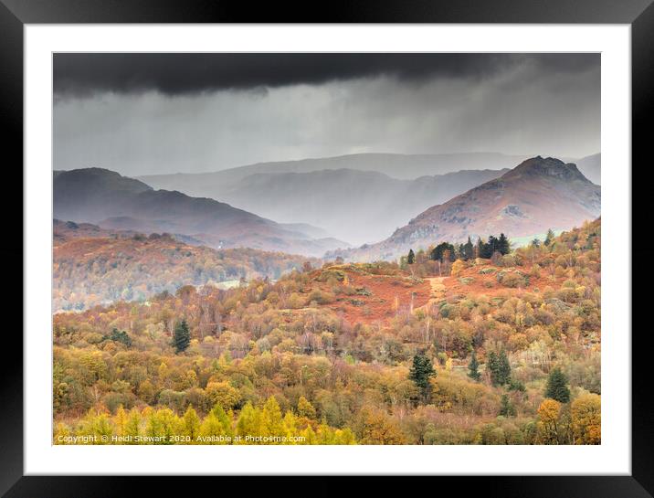 Lake District Viewpoint Framed Mounted Print by Heidi Stewart