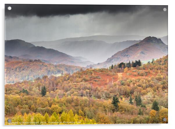 Lake District Viewpoint Acrylic by Heidi Stewart