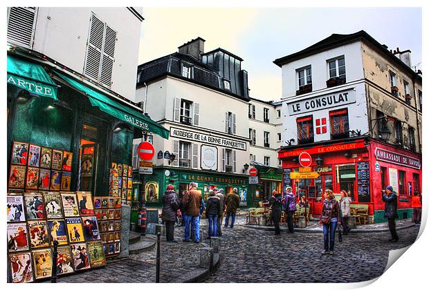 Montmatre, Paris Print by Toon Photography