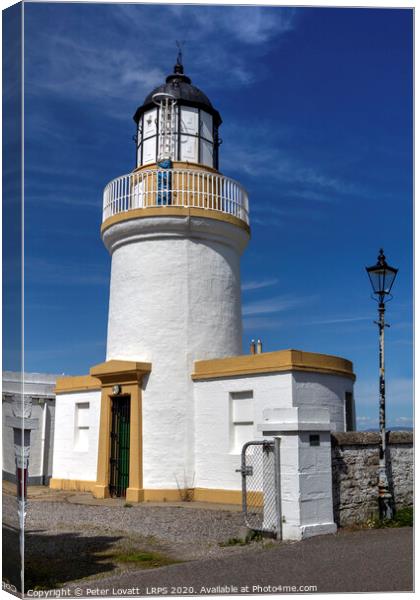 Cromarty Lighthouse Canvas Print by Peter Lovatt  LRPS