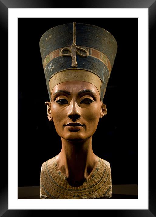 Nefertiti Framed Mounted Print by Nathan Wright