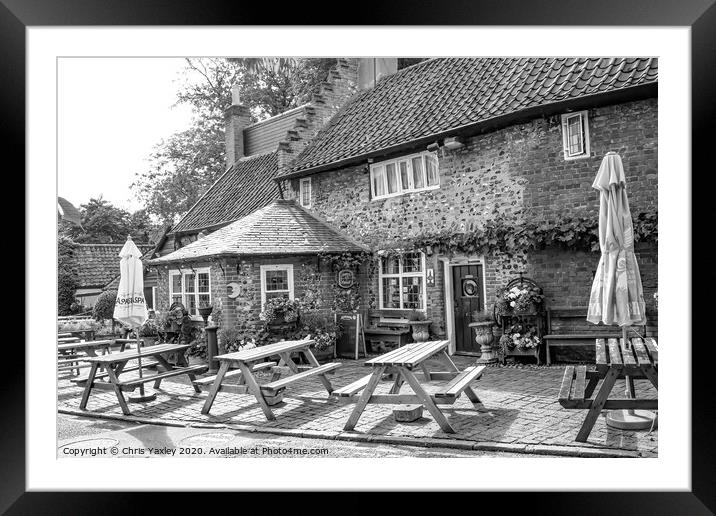 The Adam & Eve pub, Bishopgate, Norwich Framed Mounted Print by Chris Yaxley