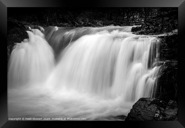 Skelwith Force Waterfall Framed Print by Heidi Stewart