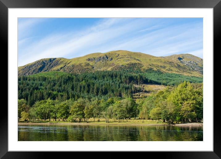 Loch Lubnaig. Framed Mounted Print by Tommy Dickson