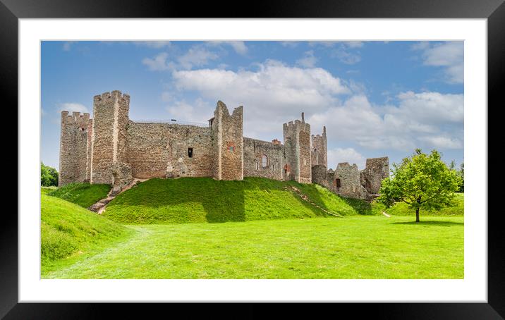 Majestic Fortress on British Landscape Framed Mounted Print by Kevin Snelling