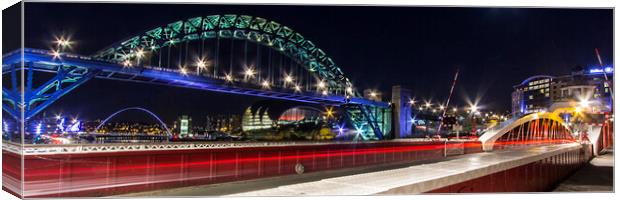 Swing by the Tyne Canvas Print by Northeast Images