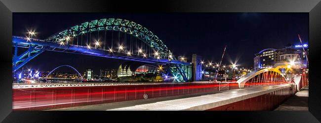 Swing by the Tyne Framed Print by Northeast Images