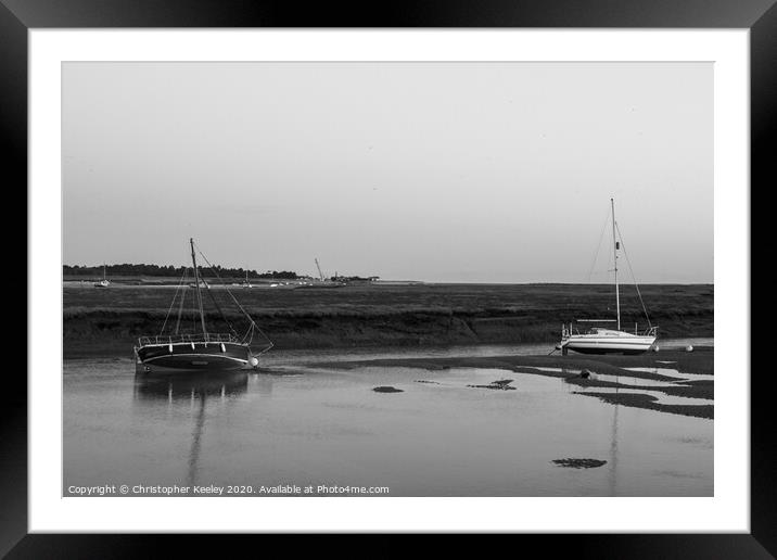 Wells boats  Framed Mounted Print by Christopher Keeley