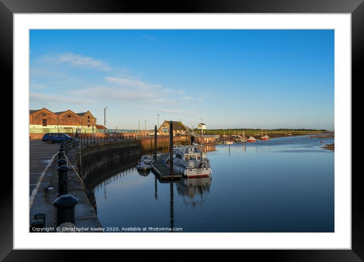 Wells blue skies  Framed Mounted Print by Christopher Keeley