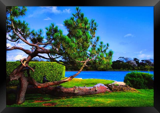 Enchanting Poole: A Blue Lagoon Paradise Framed Print by Jeremy Sage