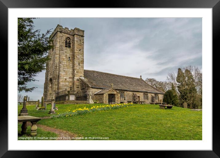 St Mary-le-Gill Church, Barnoldswick, Lancashire Framed Mounted Print by Heather Sheldrick