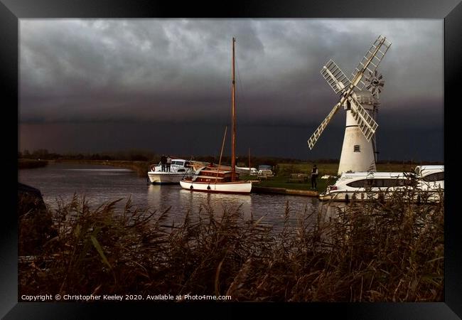 A storm is coming Framed Print by Christopher Keeley