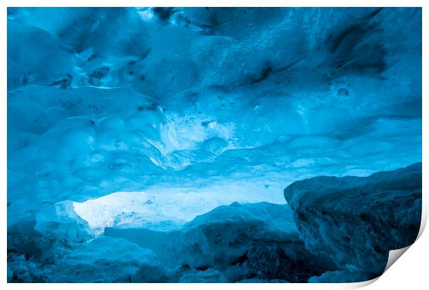Blue Ice Cave, Iceland Print by Arterra 