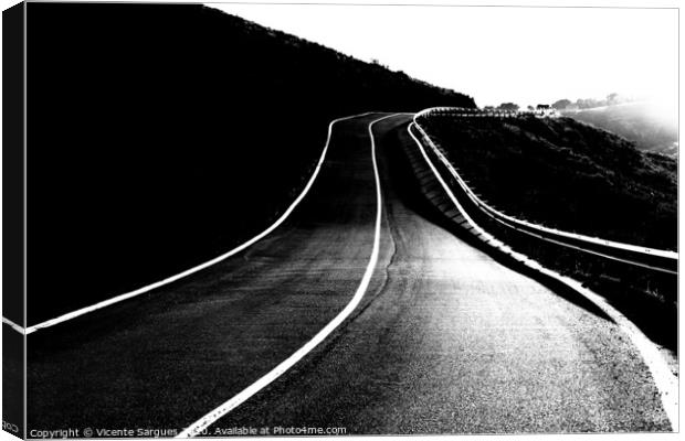 Road to the light Canvas Print by Vicente Sargues