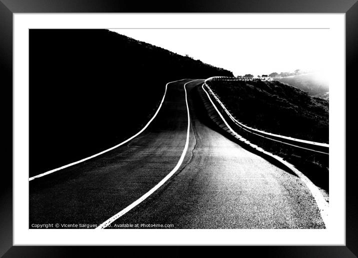 Road to the light Framed Mounted Print by Vicente Sargues