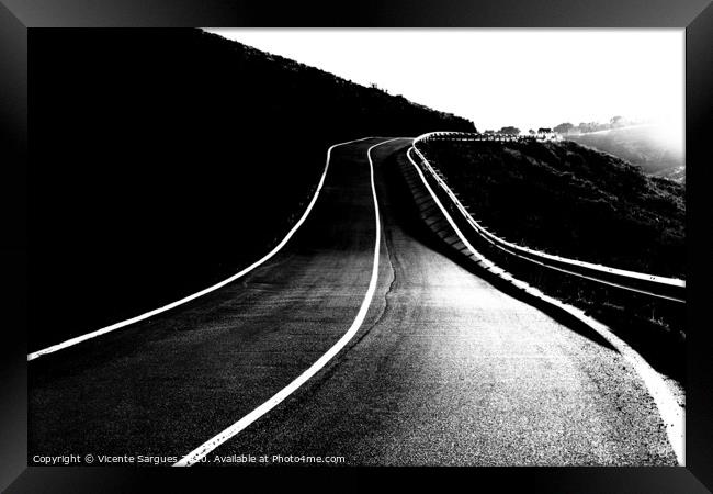 Road to the light Framed Print by Vicente Sargues