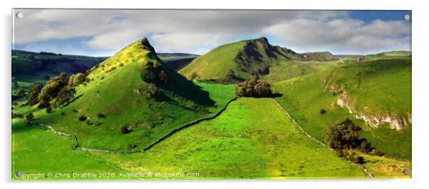 Chrome Hill and Parkhouse Hill Acrylic by Chris Drabble