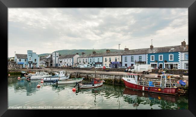 Carnlough Harbour Framed Print by jim Hamilton