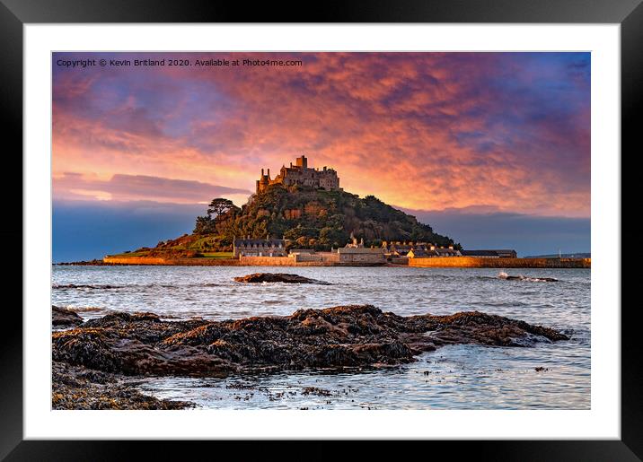 St Michaels mount cornwall Framed Mounted Print by Kevin Britland