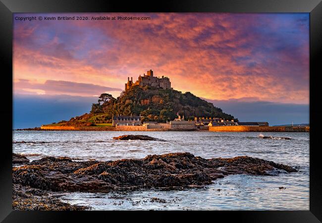 St Michaels mount cornwall Framed Print by Kevin Britland