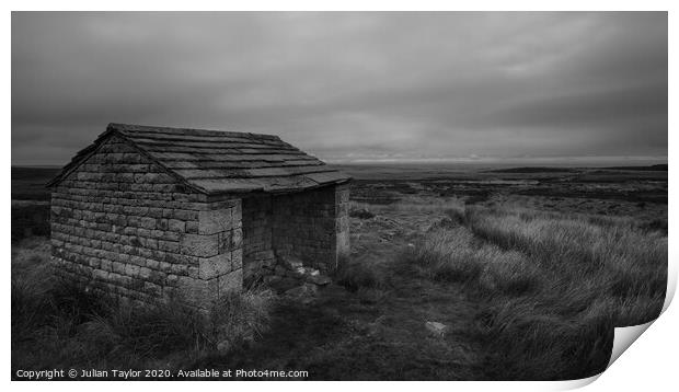 Shelter on the Moor Print by Jules Taylor