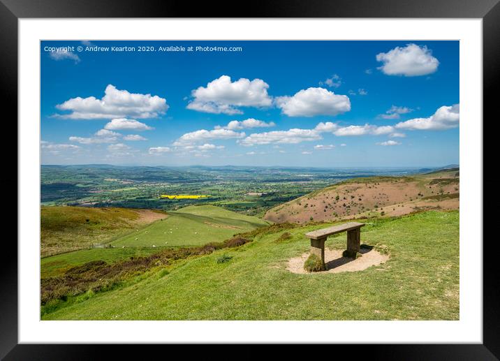 The Vale of Clwyd on a beautiful spring day Framed Mounted Print by Andrew Kearton