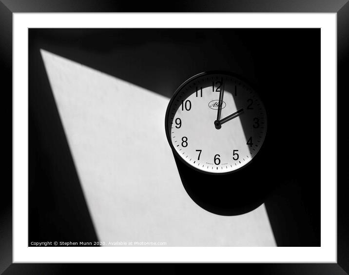 Passing of time Framed Mounted Print by Stephen Munn