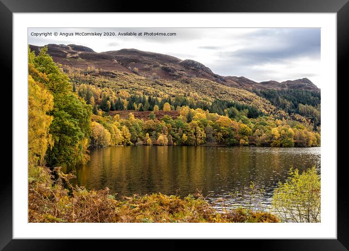Loch Katrine from Brenachoile Point Framed Mounted Print by Angus McComiskey