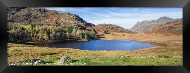 Blea Tarn in the Lake District Framed Print by Heidi Stewart