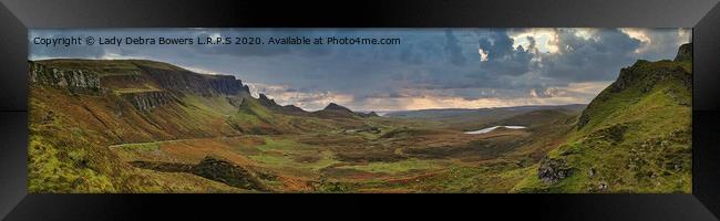 Sky cloud at the Quiraing Framed Print by Lady Debra Bowers L.R.P.S
