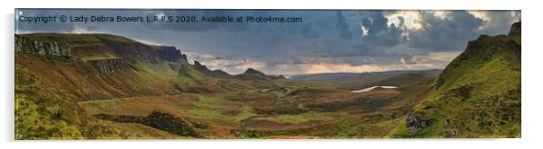 Sky cloud at the Quiraing Acrylic by Lady Debra Bowers L.R.P.S