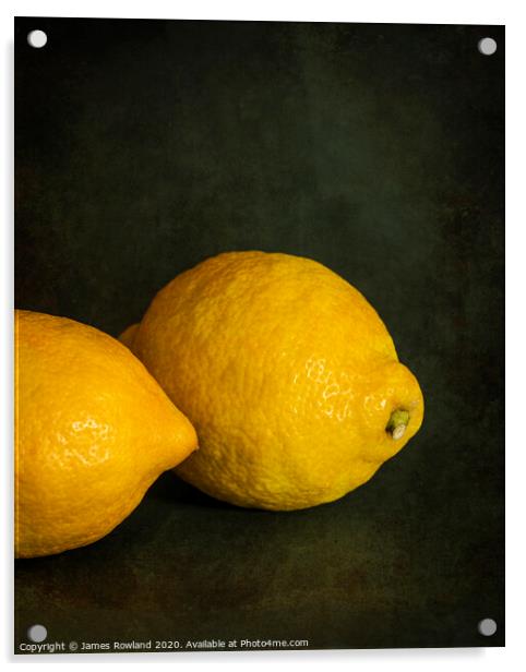 Lemon Kiss Acrylic by James Rowland