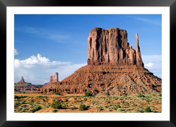 The Mittens in Monument Valley, Arizona Framed Mounted Print by Arterra 