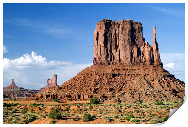 The Mittens in Monument Valley, Arizona Print by Arterra 