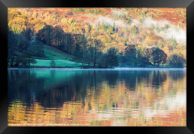 Reflections of Grasmere Lake Framed Print by Heidi Stewart