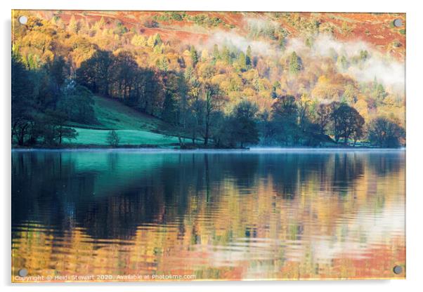 Reflections of Grasmere Lake Acrylic by Heidi Stewart
