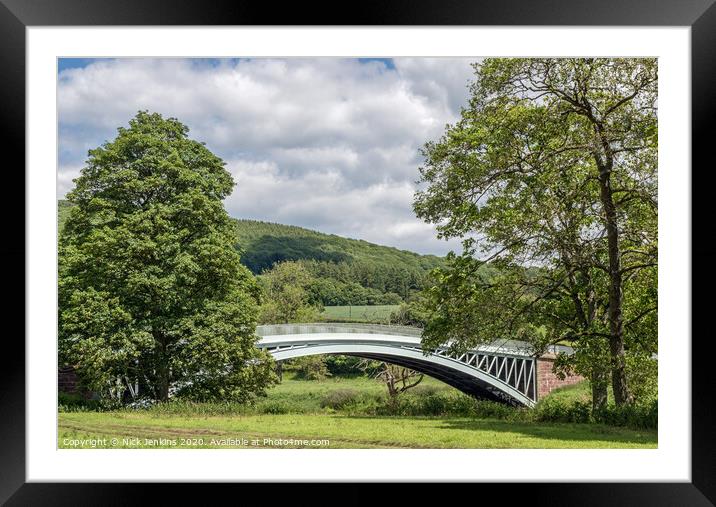 Bigsweir Bridge Crossing the River Wye Monmouthshi Framed Mounted Print by Nick Jenkins