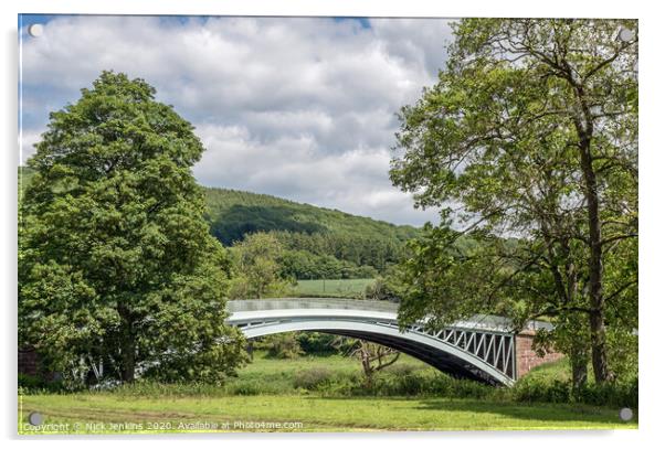 Bigsweir Bridge Crossing the River Wye Monmouthshi Acrylic by Nick Jenkins