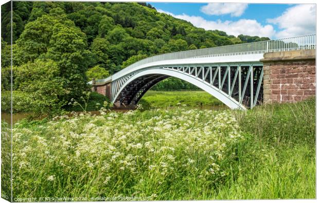 Bigsweir Bridge over River Wye Monmouthshire Canvas Print by Nick Jenkins