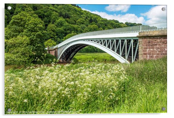 Bigsweir Bridge over River Wye Monmouthshire Acrylic by Nick Jenkins