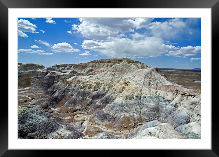 Blue Mesa Badlands, Arizona Framed Mounted Print by Arterra 