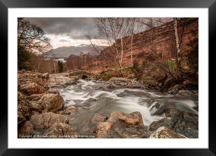 Ashness Bridge Framed Mounted Print by Phil Reay